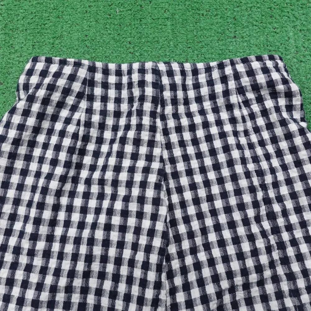 American Eagle Skirt Womens Small‎ Black White Gingham Check Mini Lined Casual